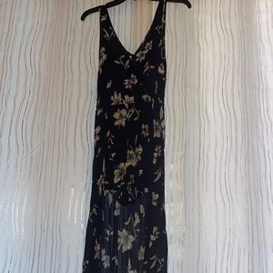 Navy/White floral jumpsuit